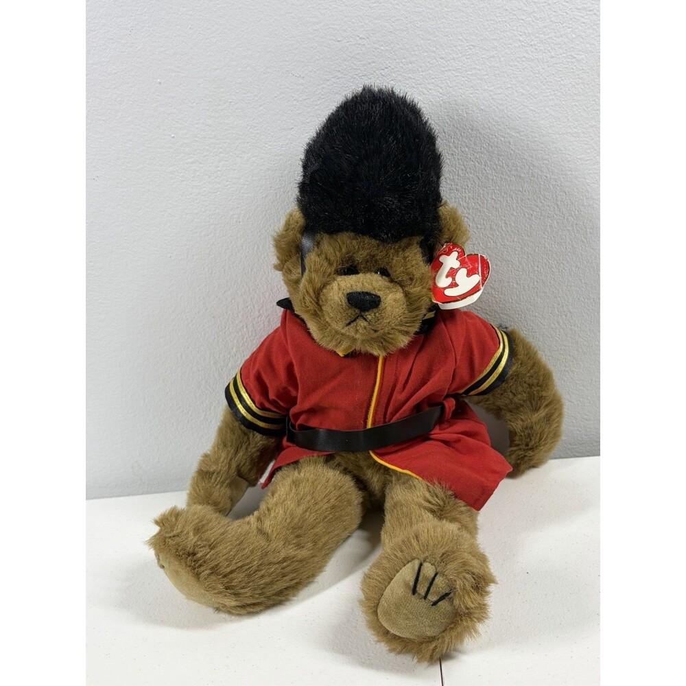 TY Beanie Baby British Royal Guard Malcolm The Bear 14" Vtg 93' w/ Tag